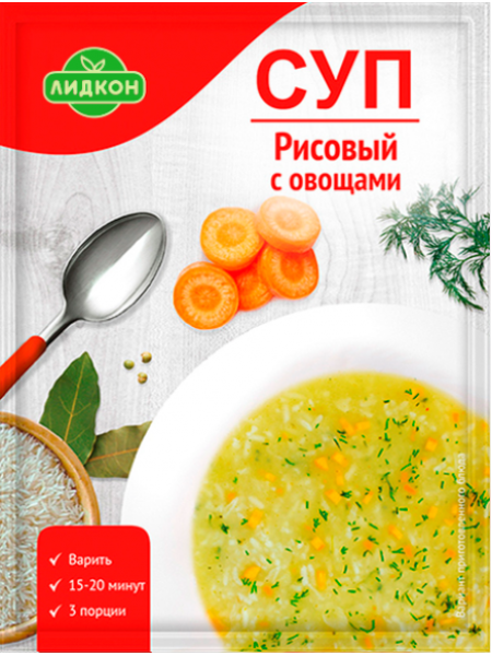 Суп Рисовый с овощами 70г*20 Лидапищеконцентраты Суп Рисовый с овощами 70г*20 Лидапищеконцентраты